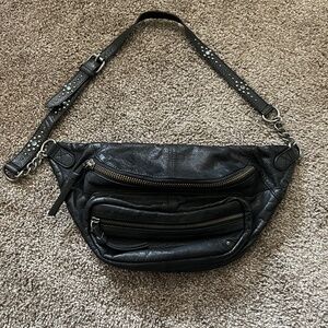 FreePeople Studded Archer Leather Sling Bag